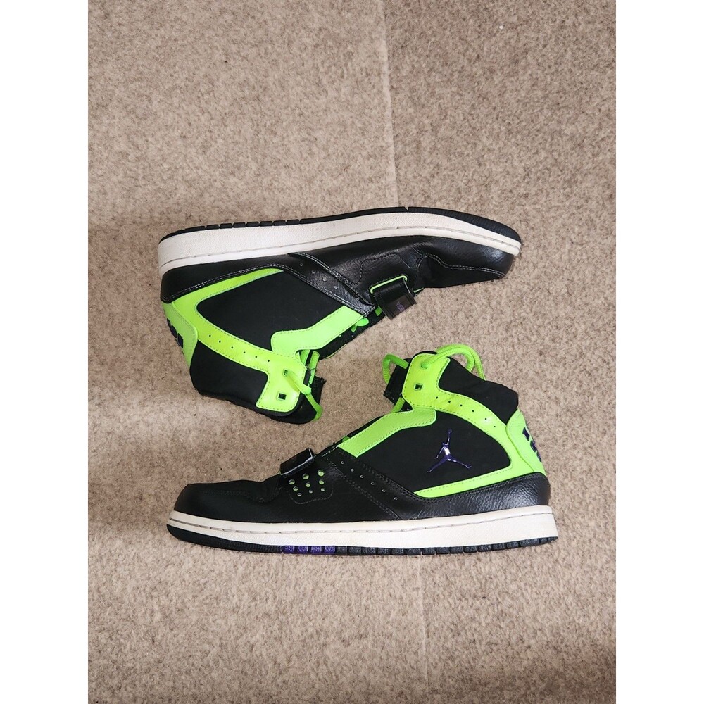 NIKE Air Jordan 1 Flight Strap Sneakers | Flash Lime Black | M8.5